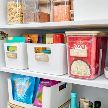 iDesign Wood Clip-On Labels for Stylish Storage Bins