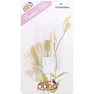 PANA Small Flat Top Carbide Bit 3/32" for Nail Professionals