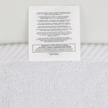 Utopia Towels [6 Pack Premium Hand Towels Set, (16 x 28 inches) 100% Ring Spun Cotton, Ultra Soft and Highly Absorbent 600GSM Towels for Bathroom, Gym, Shower, Hotel, and Spa (White)