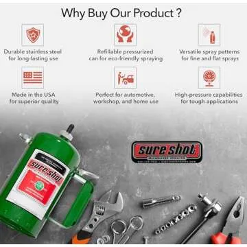 SURE SHOT A1000G Refillable Pressurized Sprayer - 32oz