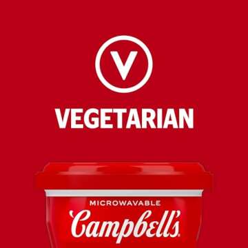 Campbell's Creamy Tomato Soup - 7 Oz Microwave Bowls for Quick Meals (Pack of 4)