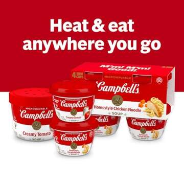 Campbell's Creamy Tomato Soup, 7 Oz Bowls - Pack of 4