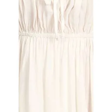 Anna-Kaci Womens Boho Long Sleeve Off Shoulder Renaissance Peasant Dress, Off-White, Medium