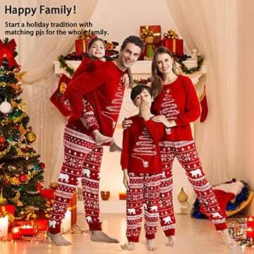 Oriental eLife Cozy Family Matching Christmas Pjs