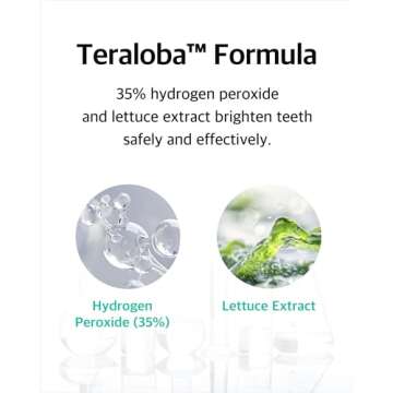 Live Orals Pure Dia Teeth Whitening Gel - Safe at-Home Kit, Hydrogen Peroxide, Mouthpiece. Dentist Formulated for Sensitive Teeth, 28 Treatments