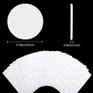 500 Pieces Candle Wick Stickers - Heatproof Adhesive for DIY Candle Making