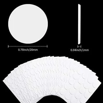 500 Pieces Candle Wick Stickers - Heatproof Adhesive for DIY Candle Making