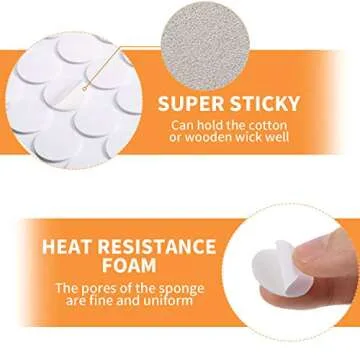 500 Candle Wick Stickers - Perfect for DIY Crafting