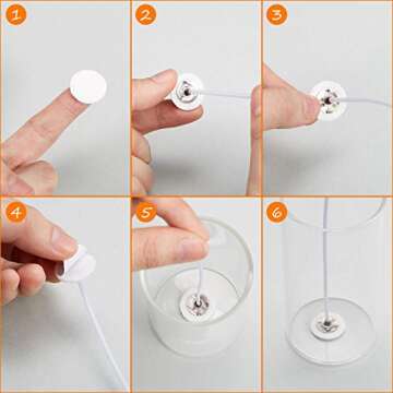 500 Candle Wick Stickers - Perfect for DIY Crafting