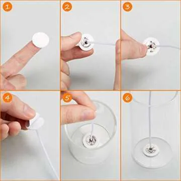 500 Candle Wick Stickers - Perfect for DIY Crafting