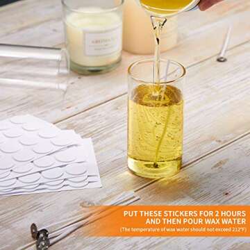 500 Candle Wick Stickers - Perfect for DIY Crafting