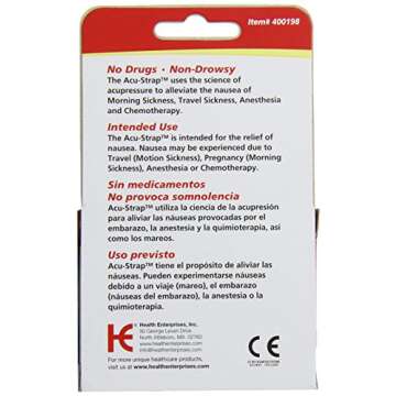 Acu-Life Motion and Morning Sickness Band | For Nausea at Home or Travel | Universal Size