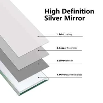 3x10 Beveled Mirror Backsplash Tiles for Home Design