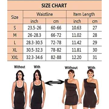 SEXYWG Women Waist Cincher Girdle Tummy Control Thong Panty Slimmer Body Shaper Black