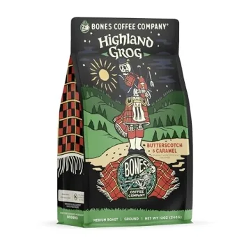 Highland Grog Flavored Ground Coffee - Butterscotch Caramel, Low Acid