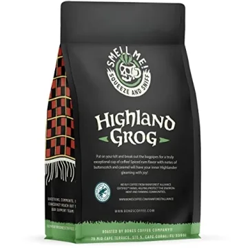 Butterscotch Caramel Highland Grog Coffee, Low Acid