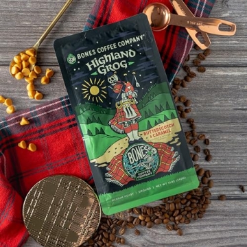 Butterscotch Caramel Highland Grog Coffee, Low Acid