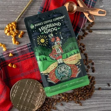 Butterscotch Caramel Highland Grog Coffee, Low Acid