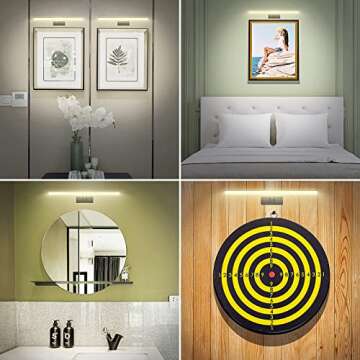 Rechargeable Black Picture Light with Remote Control