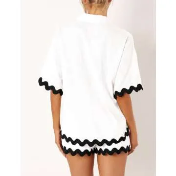 Yimoon 2 Piece Women's Beach Vacation Set: Stylish & Comfy