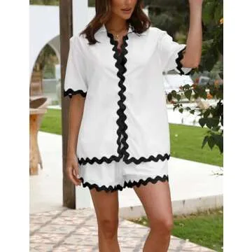 Yimoon 2 Piece Women's Beach Vacation Set: Stylish & Comfy