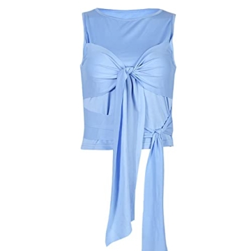 Trendy Floral Tassels Ruffle Crop Top for Women