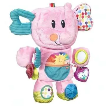 Playskool Fold 'n Go Elephant Tummy Time Toy for Infants