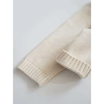 Toddler Baby Girl Cardigan Knit Sweater Long Sleeve Open Front Button Down Cardigan Coat for Fall Winter B-Beige