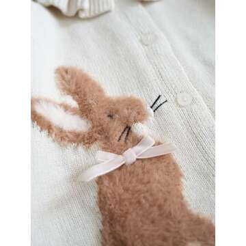 Toddler Baby Girl Cardigan Knit Sweater Long Sleeve Open Front Button Down Cardigan Coat for Fall Winter B-Beige