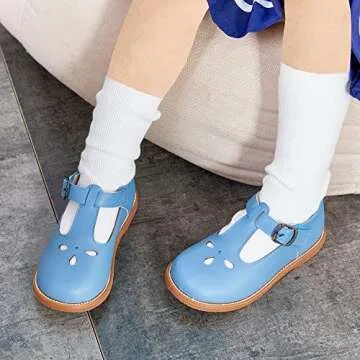 Kiderence Toddler Mary Jane Dress Shoes for Girls