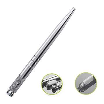 Tattoo Microblading Pen, 3Pcs Manual Tattoo Eyebrow Pens Tattoo Microblading Pen Tattoo Machine Pen for Permanent Makeup Tool Tattoo Supplies Microblading Supplies