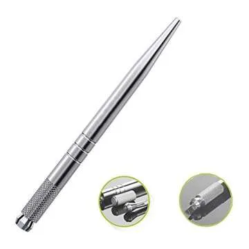 Tattoo Microblading Pen, 3Pcs Manual Tattoo Eyebrow Pens Tattoo Microblading Pen Tattoo Machine Pen for Permanent Makeup Tool Tattoo Supplies Microblading Supplies