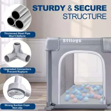 Stlloys Baby Playpen - Safe & Spacious Activity Center