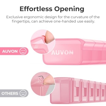 AUVON Weekly Pill Organizer with Effortless Opening Design