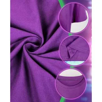 JMHACHY Mardi Gras T-Shirt for Women - Colorful Mask Beads Festive Design Graphic Shirt, Purple Casual Tee Soft Cotton Suitable for Celebrations, Crewneck Sleeve Top Print Tops, XL