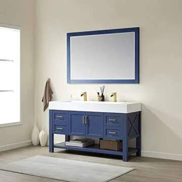 Vinnova Pavia Bathroom Vanity in Royal Blue for Elegant Spaces
