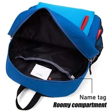 HawLander Toddler Backpack for Boys, 12 inch Kids Preschool Backpack with Chest Strap, Blue