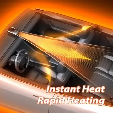 Portable 12V Car Heater - Rapid Heating & Cooling Fan