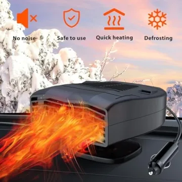 Portable 12V Car Heater - Rapid Heating & Cooling Fan
