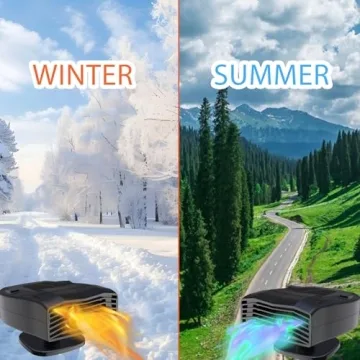 Portable 12V Car Heater - Rapid Heating & Cooling Fan