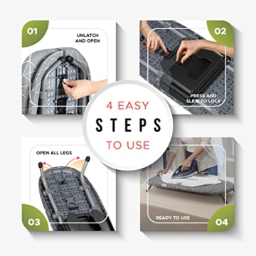 Compact Table Top Ironing Board with Wall Mount Solutions