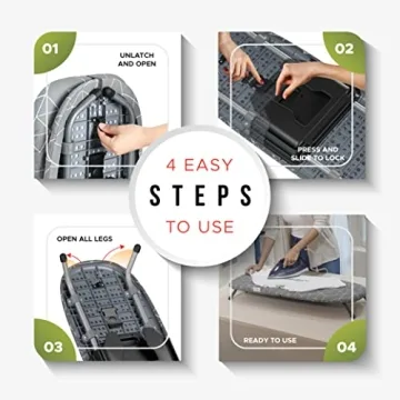 Compact Table Top Ironing Board with Wall Mount Solutions