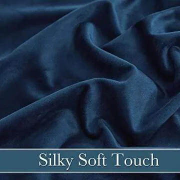 RYB HOME Velvet Curtains - Chic Blackout Panels 84"