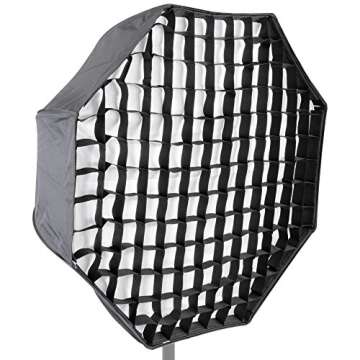 Neewer 55"/140cm Beehive Octagon Umbrella Speedlite Softbox for Nikon, Canon, Sony, Pentax, Olympus, Panasonic Lumix Flash Light, with Bowens Mount
