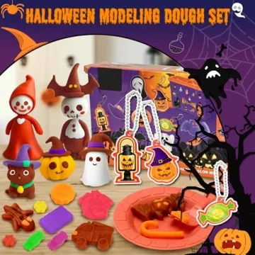 Halloween Play Dough Set - Creative Fun for Kids Aged 4-8