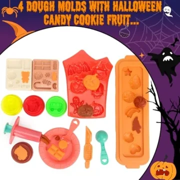 Halloween Play Dough Set - Creative Fun for Kids Aged 4-8