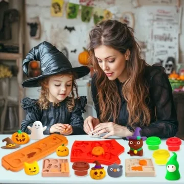 Halloween Play Dough Set - Creative Fun for Kids Aged 4-8