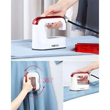 Effortless Ironing with HOMEVER Steamer for Clothes