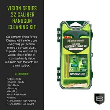 Breakthrough Clean Technologies® Vision Series™ Pistol Cleaning Kit, .22 Caliber, Multi-Color