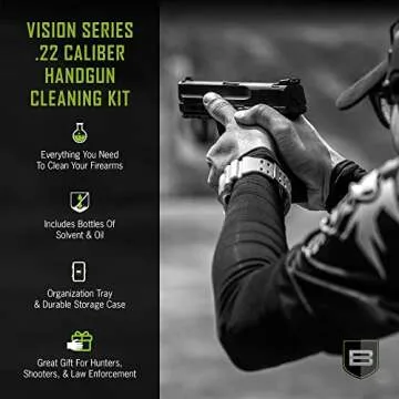 Breakthrough Clean Technologies® Vision Series™ Pistol Cleaning Kit, .22 Caliber, Multi-Color